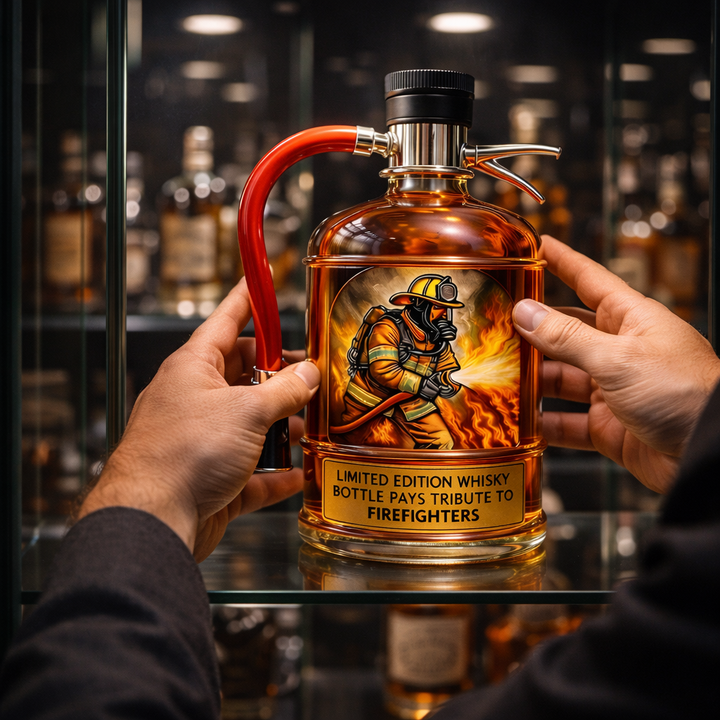Whisky palack - Tűzoltó készülék kiadás