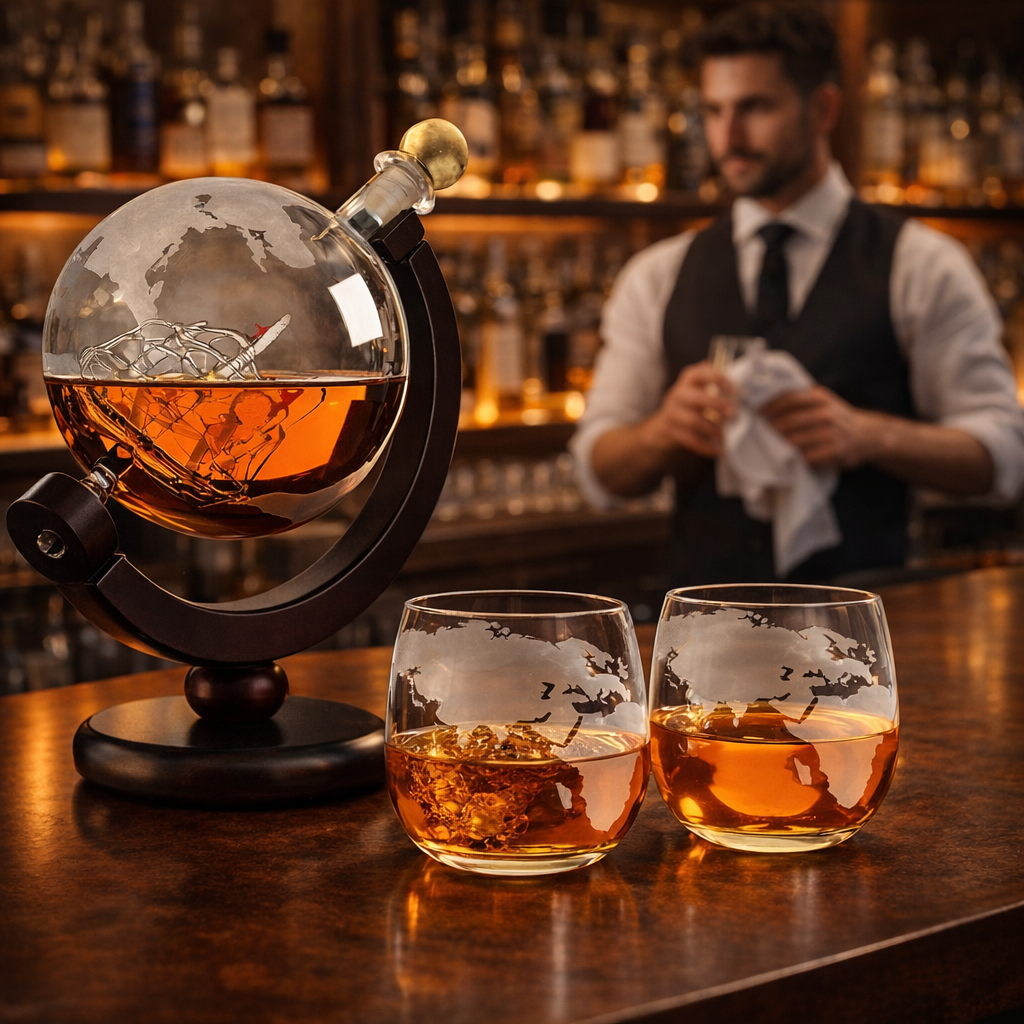 Whisky palack - Világtérkép kiadás