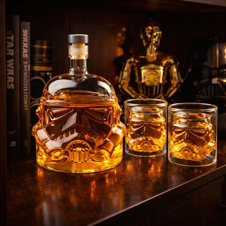 Whisky üveg - Üveg és pohár szett