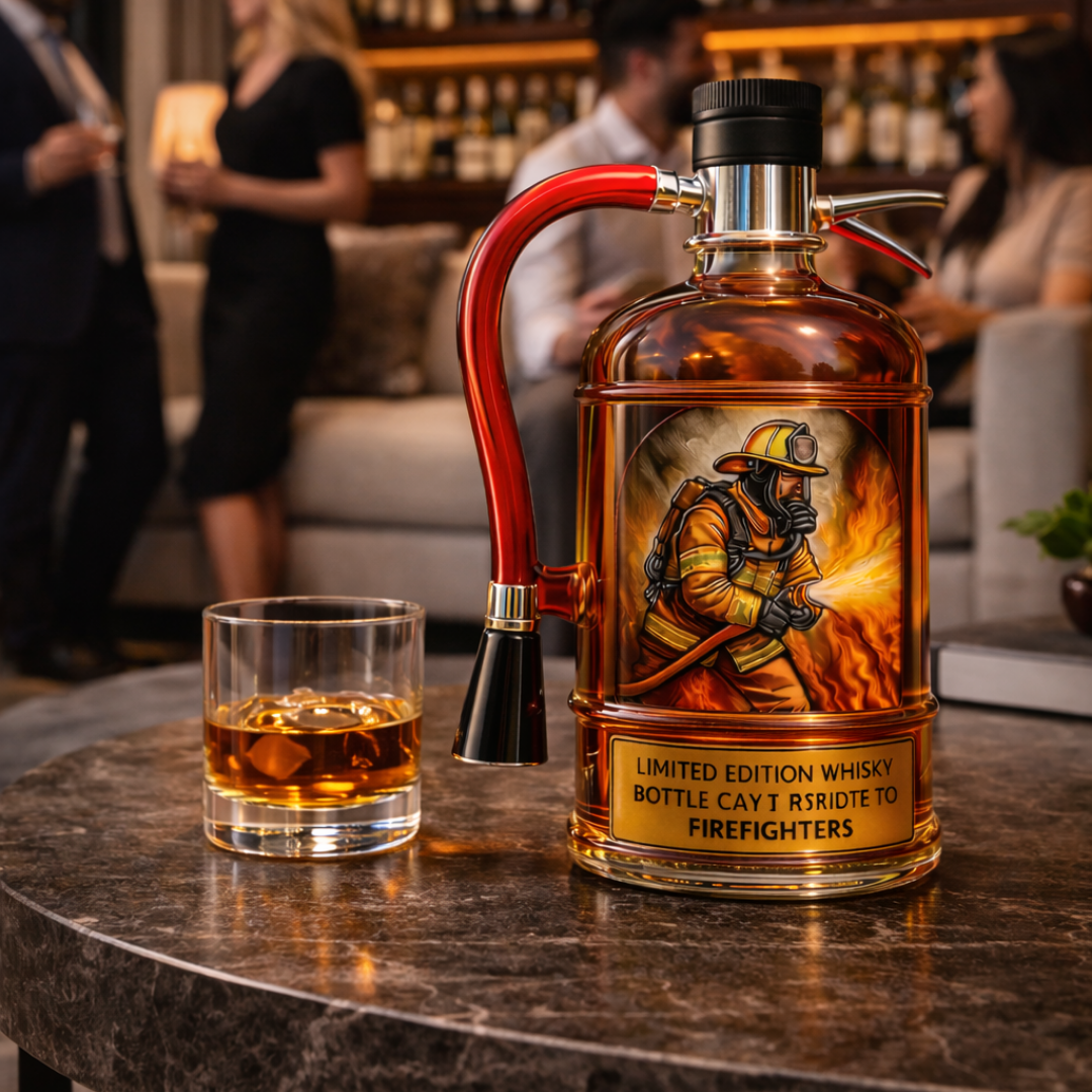 Whisky palack - Tűzoltó készülék kiadás