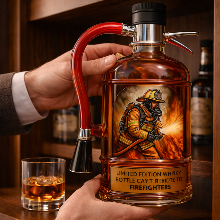 Whisky palack - Tűzoltó készülék kiadás