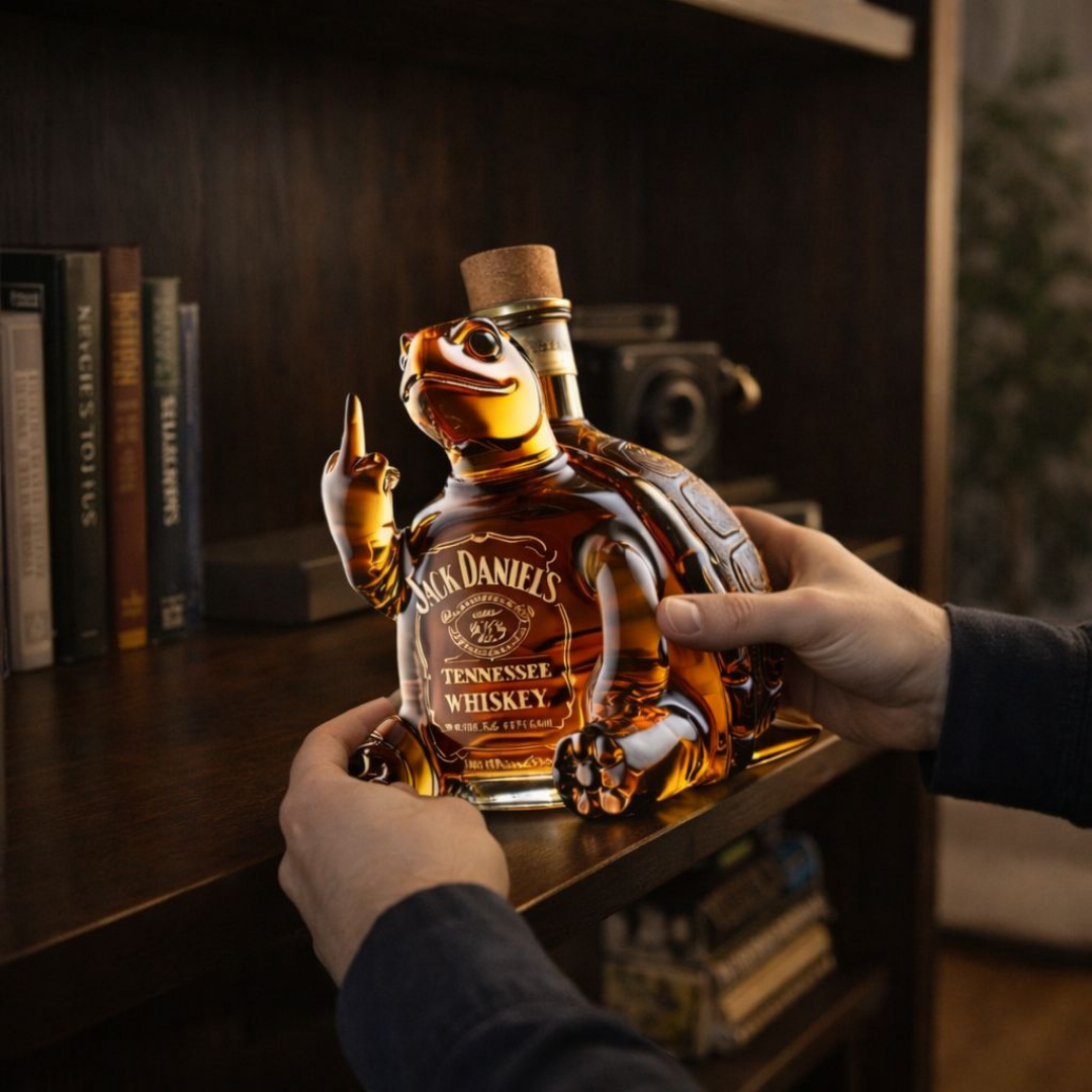 Jack Daniel's whisky üveg - Teknős kiadás