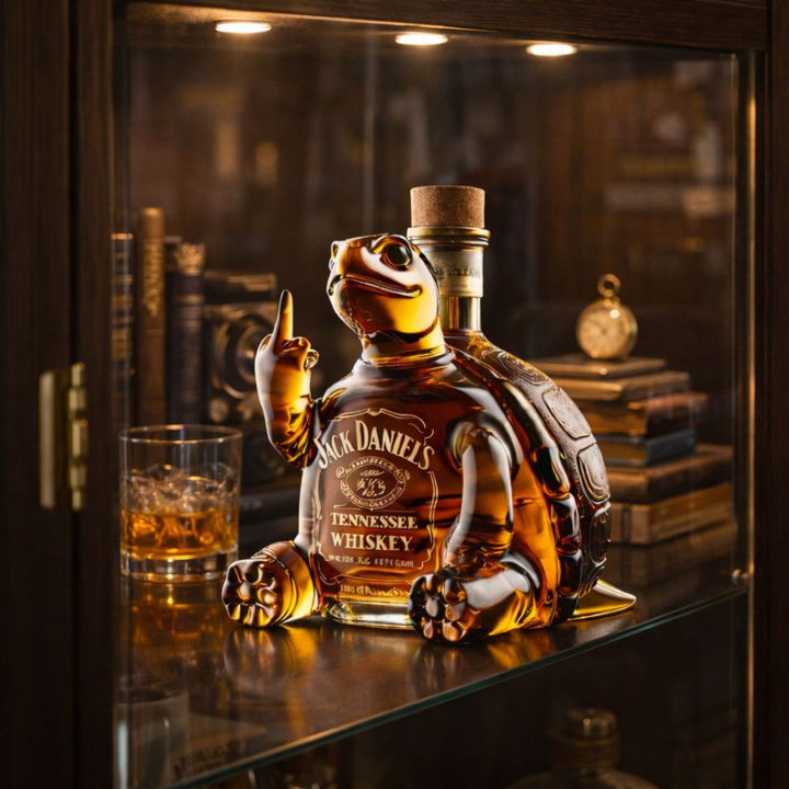 Jack Daniel's whisky üveg - Teknős kiadás
