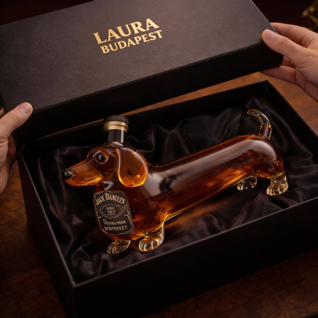 Jack Daniel's viszkis üveg - Bassett Kutya Kiadás